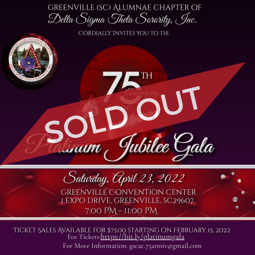 75th Platinum Jubilee Anniversary Celebration – Greenville (SC) Alumnae ...